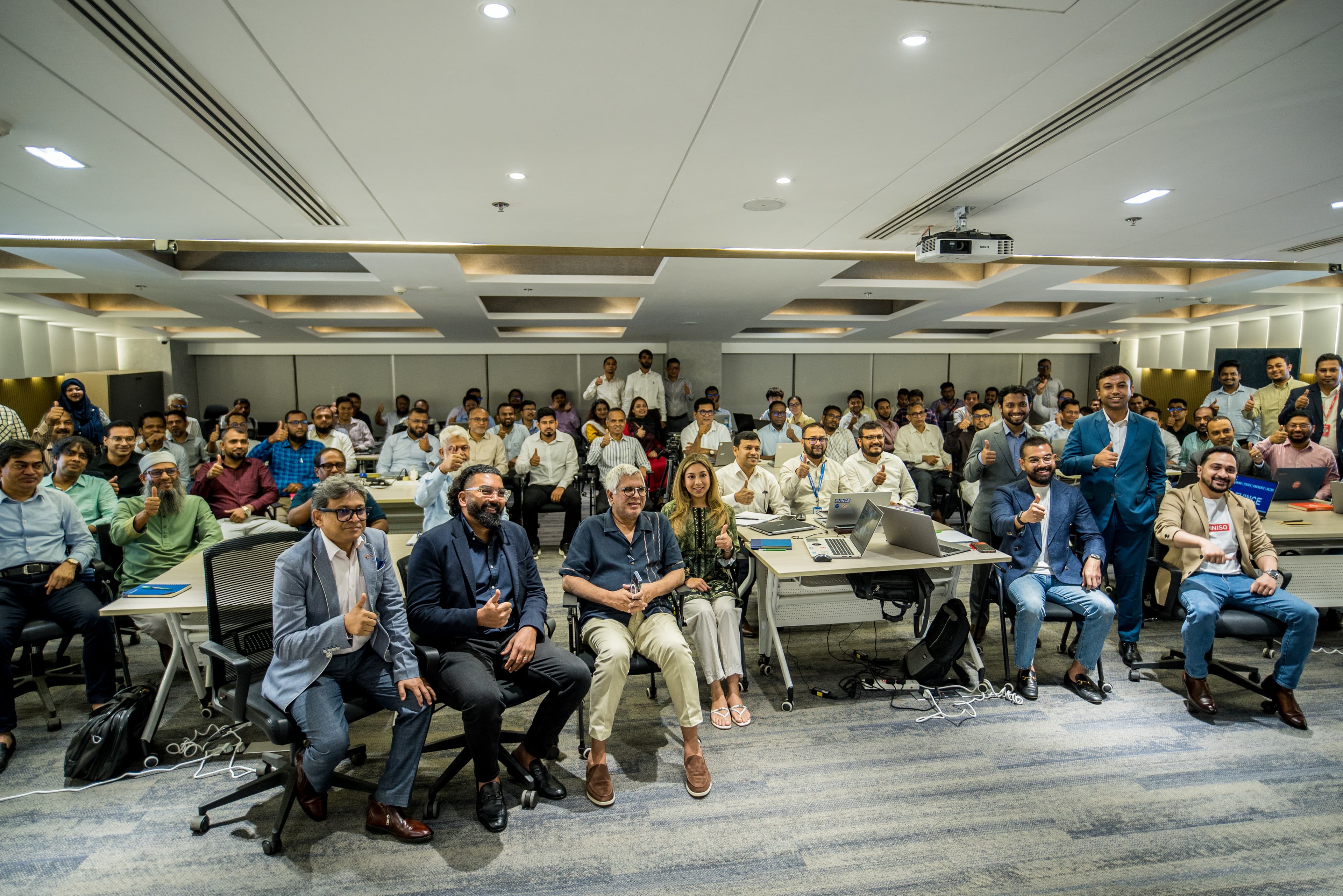 Arcloops team delivering a session in the room